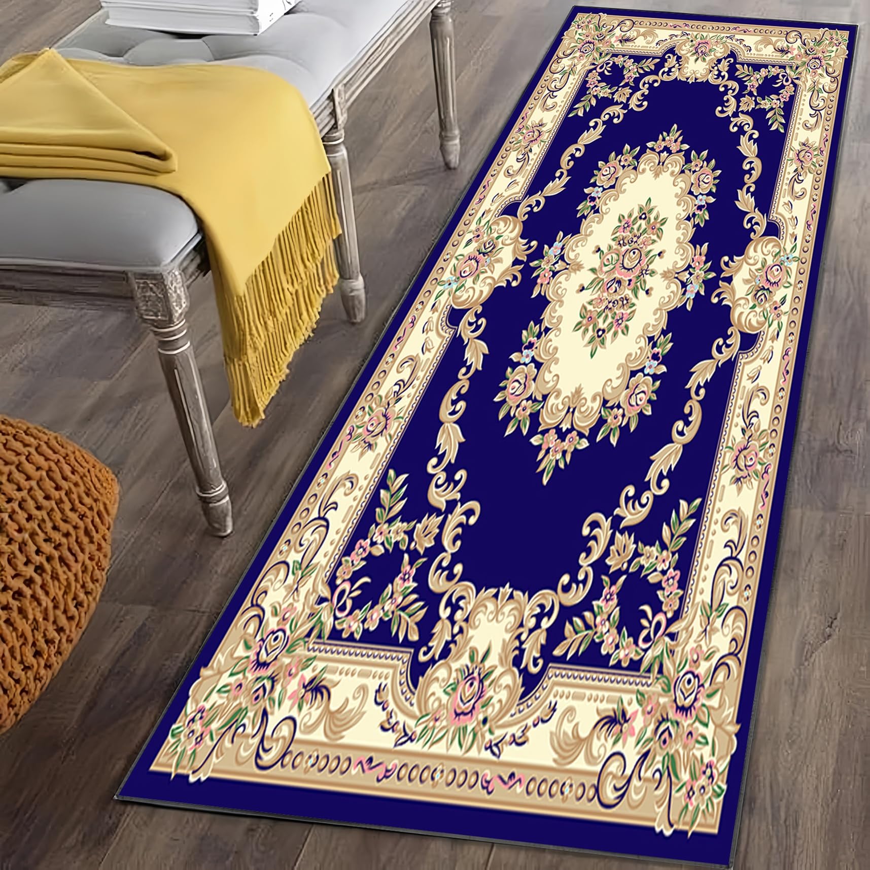 Amazon.co.jp: 廊下敷き カーペット 75 x 125 cm 洗える滑り止め付菌消